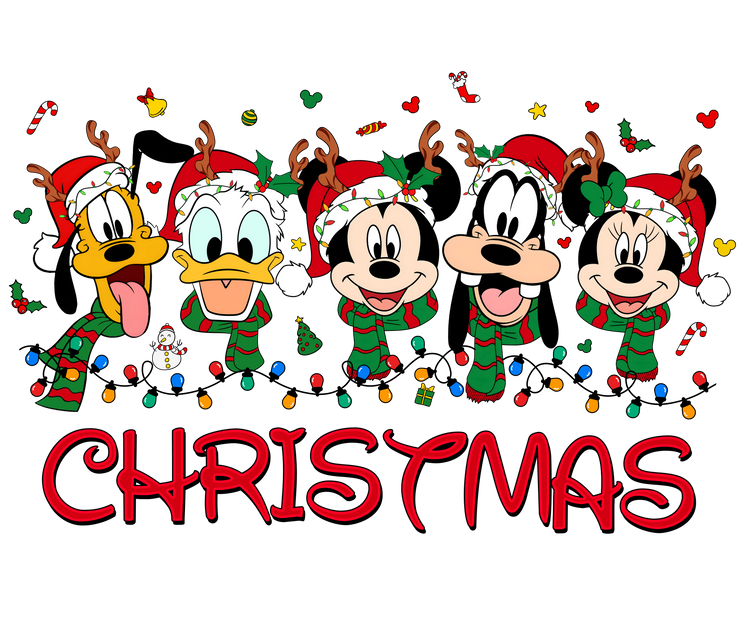 Christmas T-shirts Mickey Mouse and Others